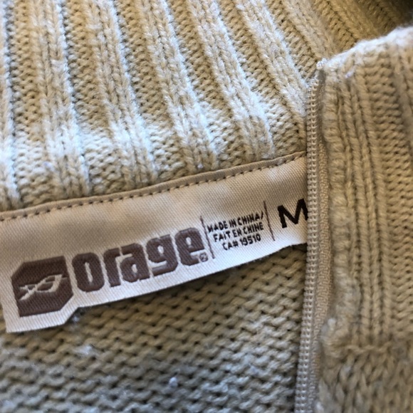 Cream Zip Sweater - Picture 3 of 4